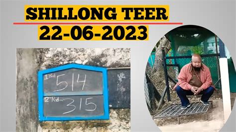 shillong morning teer common number|today shillong teer house ending.